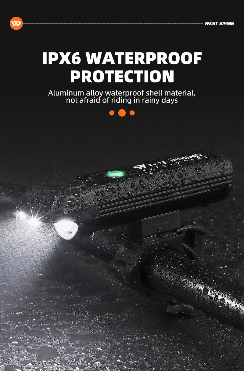 CowLost | west-biking-bike-front-light-induction-bicycle-bright-light-usb-charging-flashlight-cycling-waterproof-torch-bike-headlight |24
