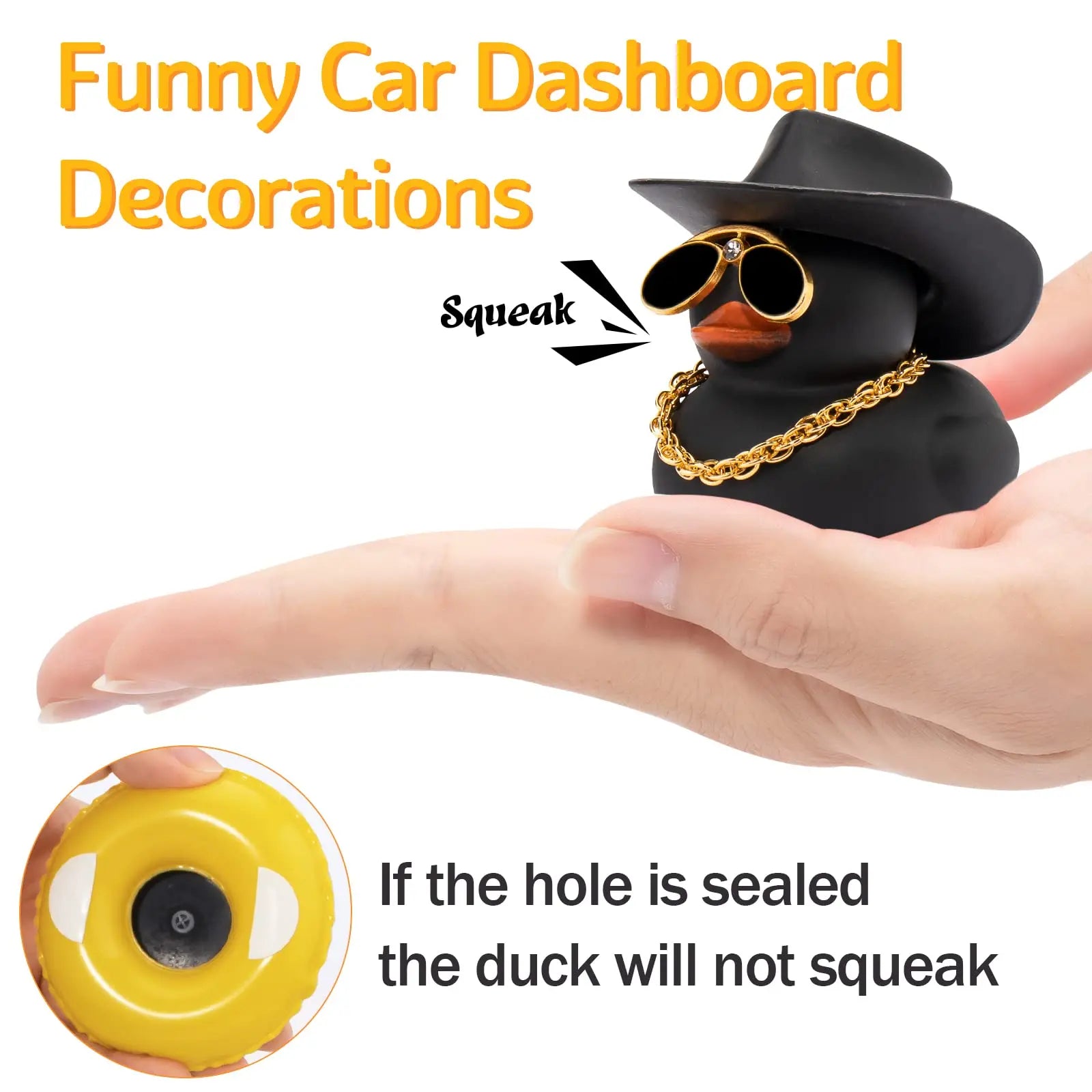 CowLost | product_id-halloween-yellow-rubber-duck-cowboy-car-dashboard-ornament-decoration |4