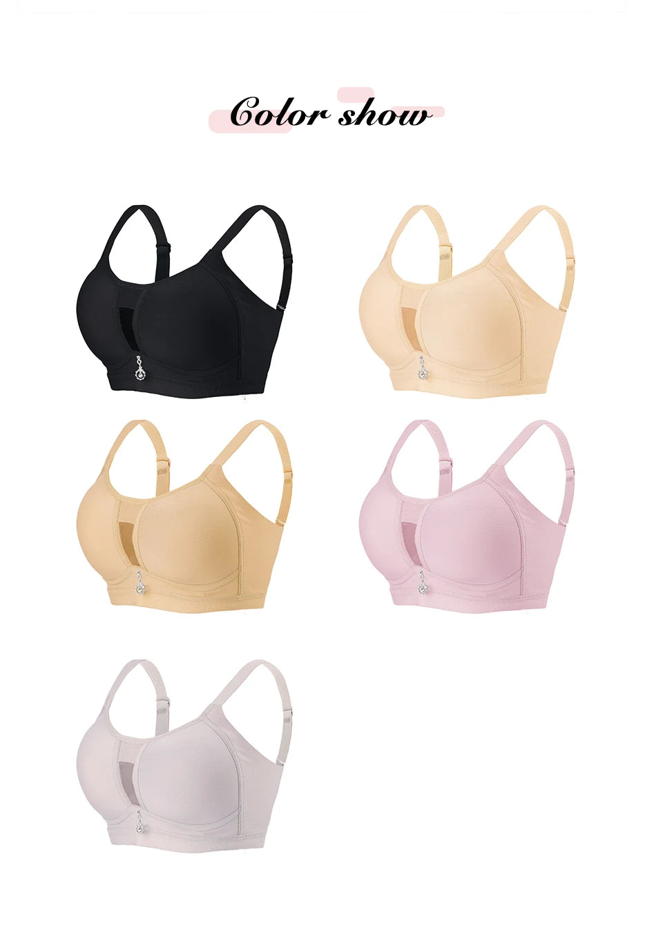 CowLost | product_id-fallsweet-seamless-wireless-plus-size-push-up-bra-with-pendant-breathable-no-pad-brassiere-for-women |8