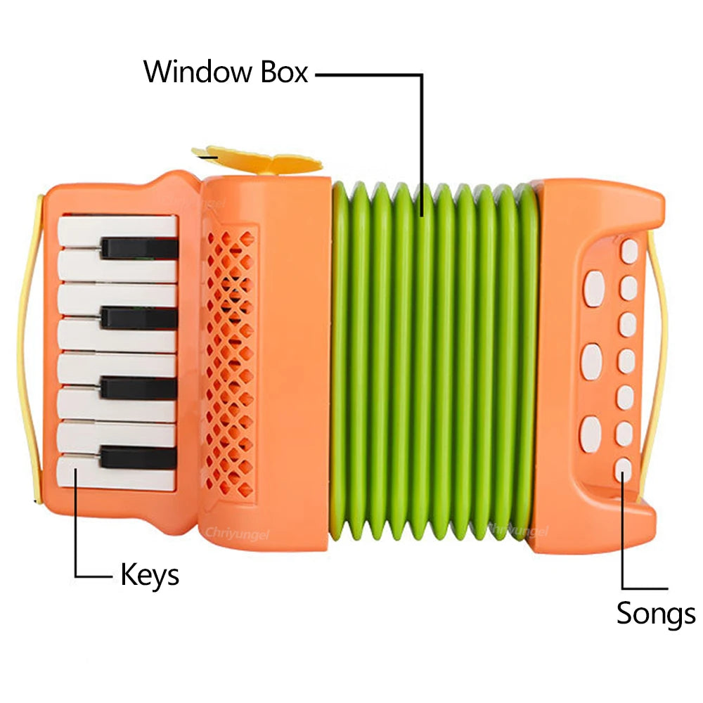 Accordion Toy Piano Musical Instrument Educational Gift for Kids Toddlers