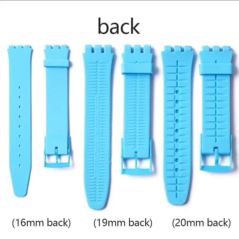 CowLost | product_id-waterproof-silicone-replacement-watch-strap-with-metal-pin-buckle-for-swatch-16-17-19-20mm-unisex |5