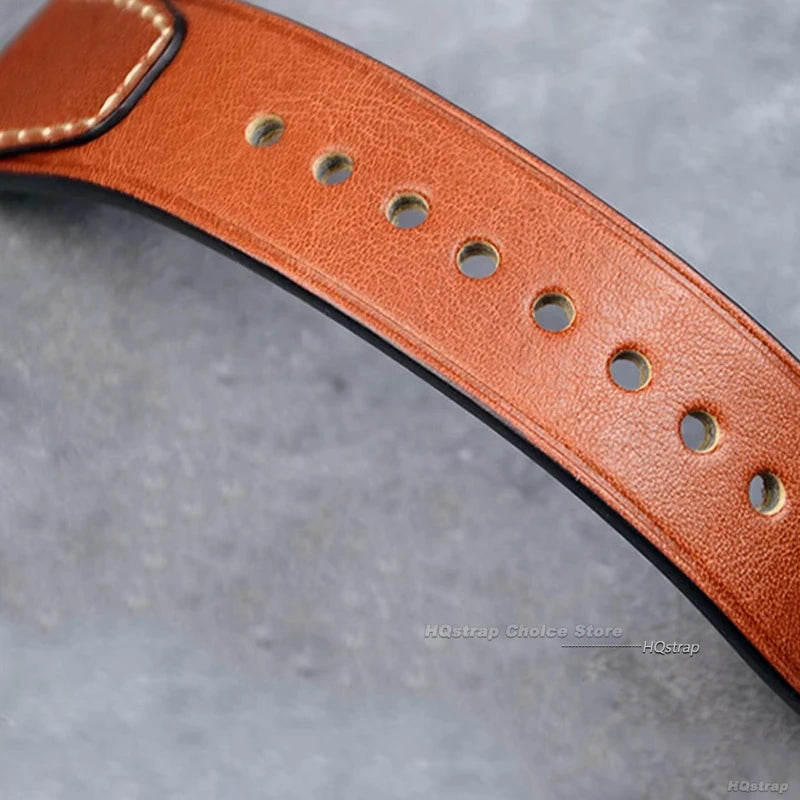 CowLost | bracelets-product_id-vintage-genuine-leather-watch-strap-20mm-22mm-retro-stitching-for-seiko-rolex |15