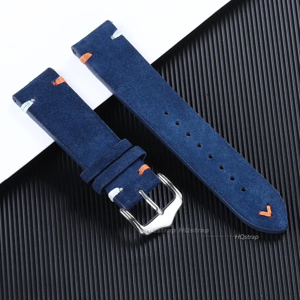 CowLost | 18mm-20mm-22mm-vintage-suede-leather-watch-strap-for-seiko-for-samsung-watch-5-4-3-handmade-stitching-quick-release-bracelet |15