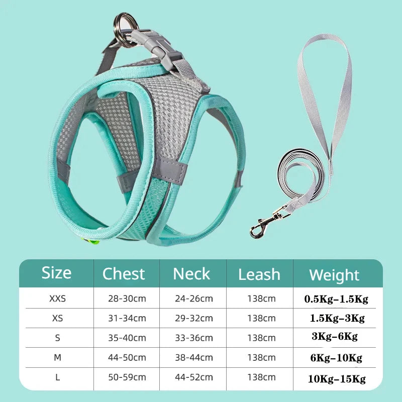CowLost | dog-diapers-adjustable-harness-and-leash-set-for-small-dogs |20