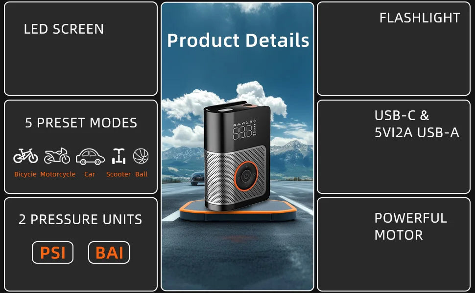 CowLost | motorcycle-tires-product_id-portable-wireless-electric-tire-inflator-with-digital-display-for-car-motorcycle-bicycle |8