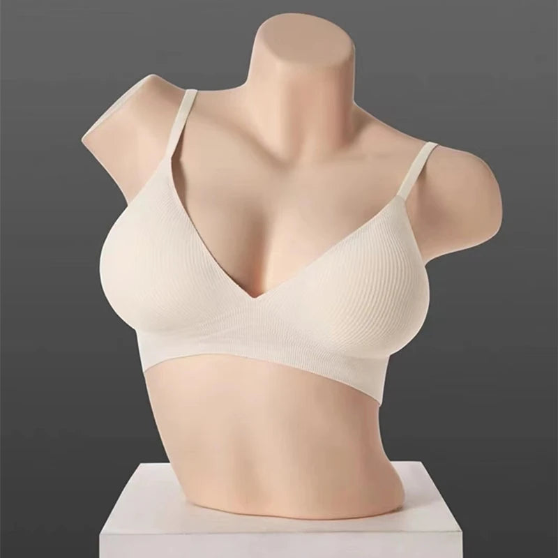 CowLost | product_id-seamless-wire-free-push-up-bra-for-small-chest-anti-sagging-thin-design |12