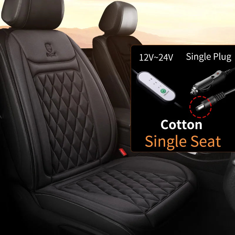 12-24v Heated Car Seat Cover 30'