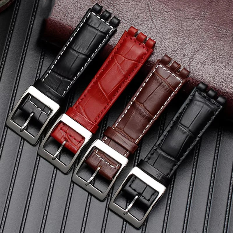 CowLost | product_id-hqstrap-genuine-leather-sweatproof-watch-strap-17mm-19mm-for-swatch-unisex |3
