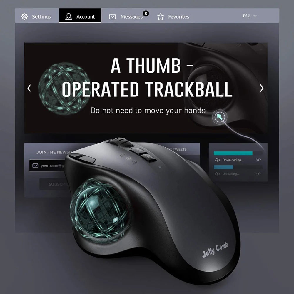 CowLost | product_id-jomaa-rechargeable-wireless-trackball-mouse-bluetooth-2-4g-dual-mode-for-pc-mac-laptop-tablet-gamer |9