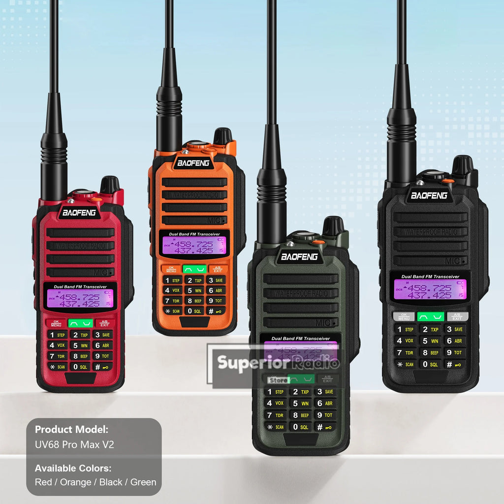 CowLost | mobile-phone-cases-baofeng-uv-68-pro-max-v2-walkie-talkie-ip67-waterproof-usb-c-charger-long-range-fm-radio-128-channels |14