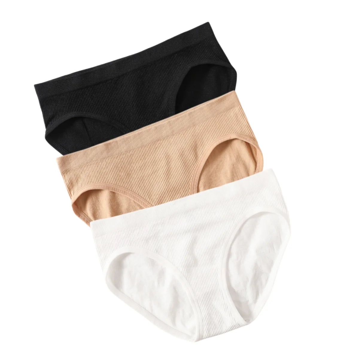 CowLost | product_id-3pcs-womens-seamless-low-rise-full-coverage-briefs |18