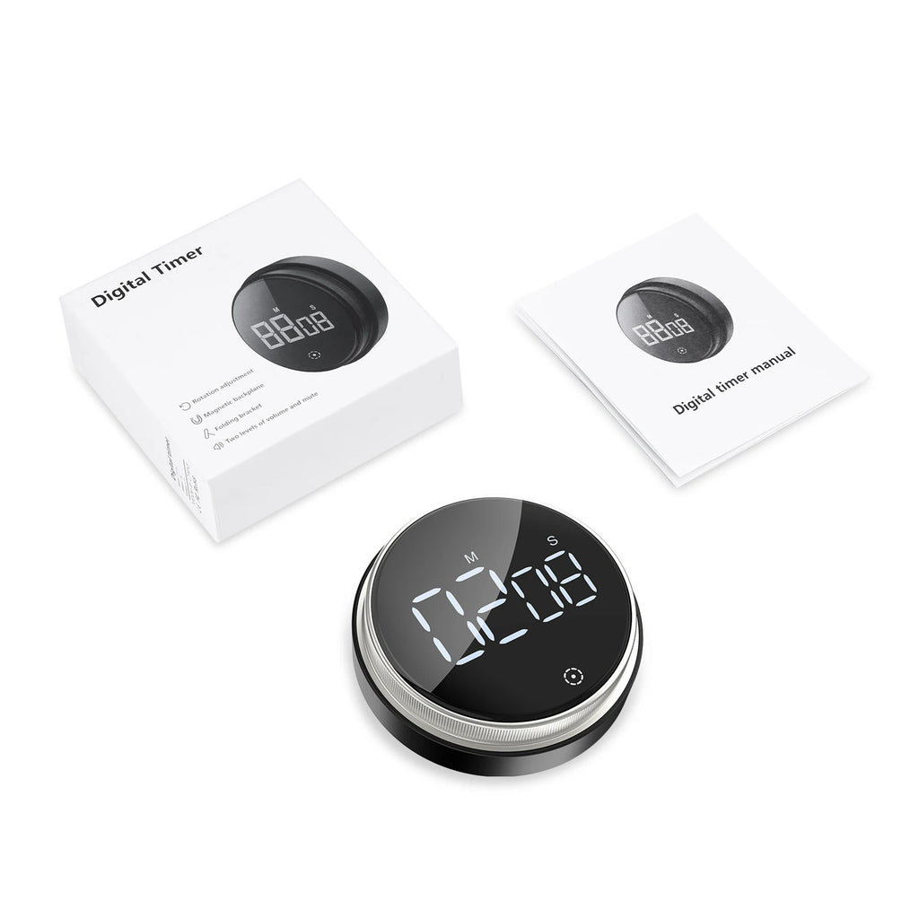 ORIA Magnetic LED Digital Kitchen Timer Countdown Stopwatch Alarm Clock