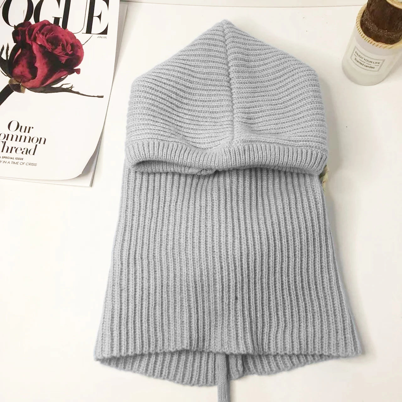 CowLost | winter-womens-hats-unisex-knitted-hooded-neck-collar-cap-beanie-for-men-women |24