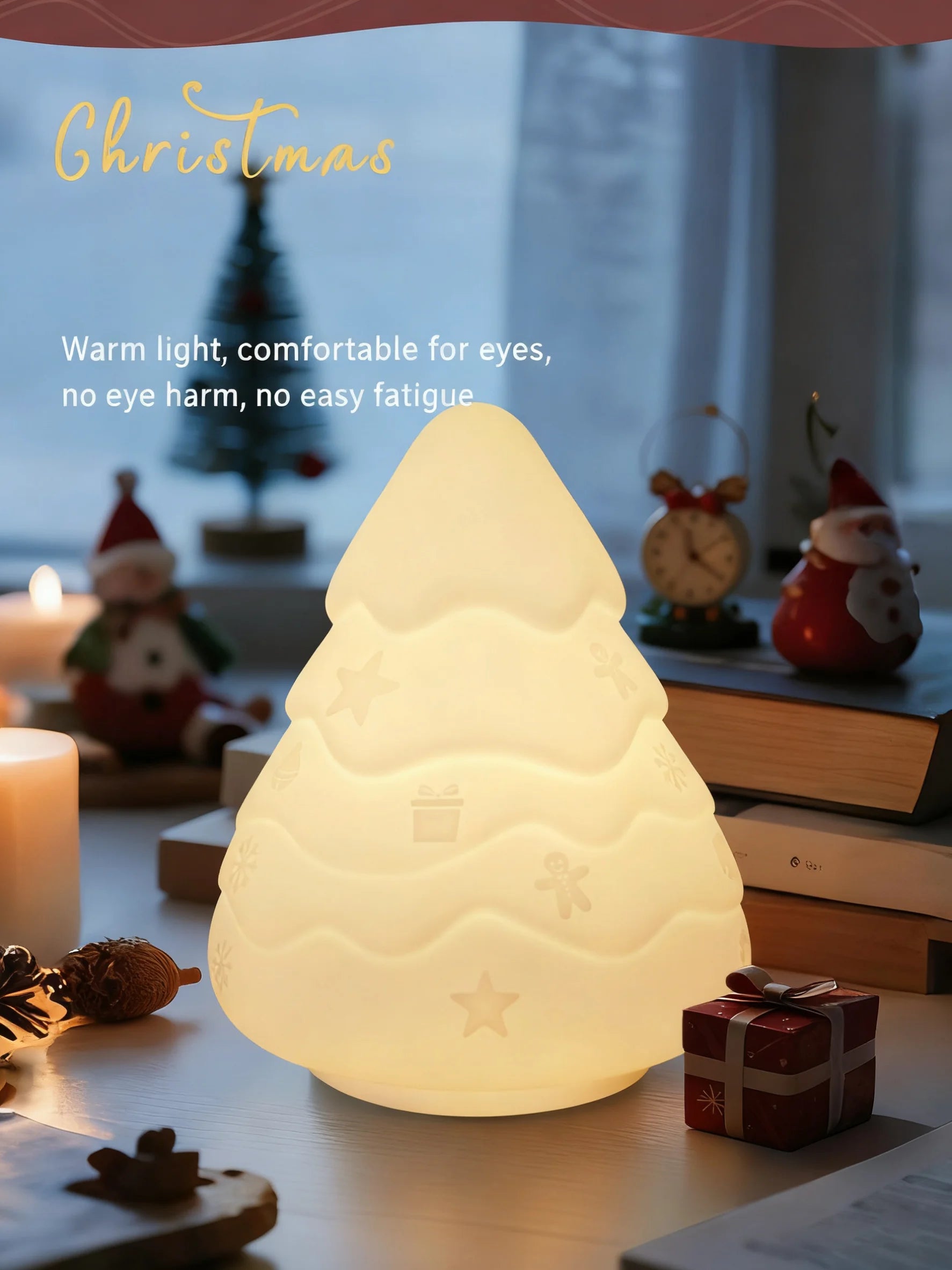 CowLost | product_id-christmas-silicone-snowman-touch-control-rechargeable-night-light-lamp |9