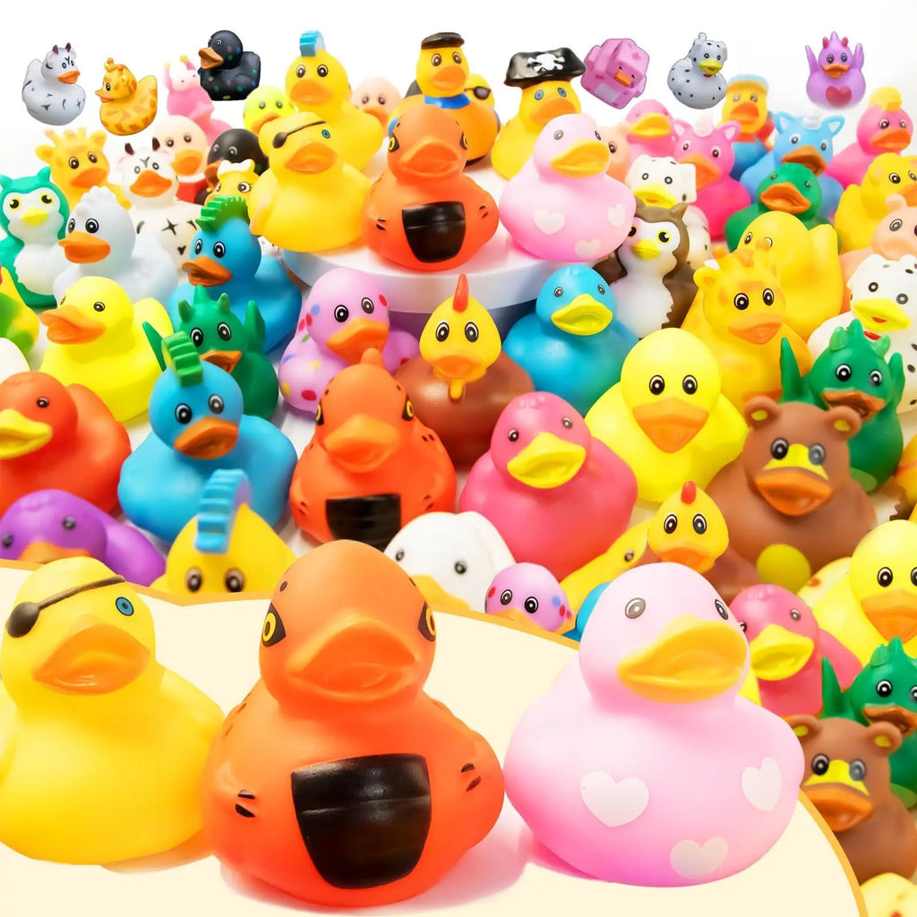 CowLost | product_id-1-100pcs-bulk-car-ducks-assortment-jeep-ducking-floater-bath-toys-party-favors |1