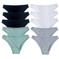 CowLost | product_id-10pcs-women-s-low-rise-seamless-cotton-briefs-solid-color-panties-m-xxl |21