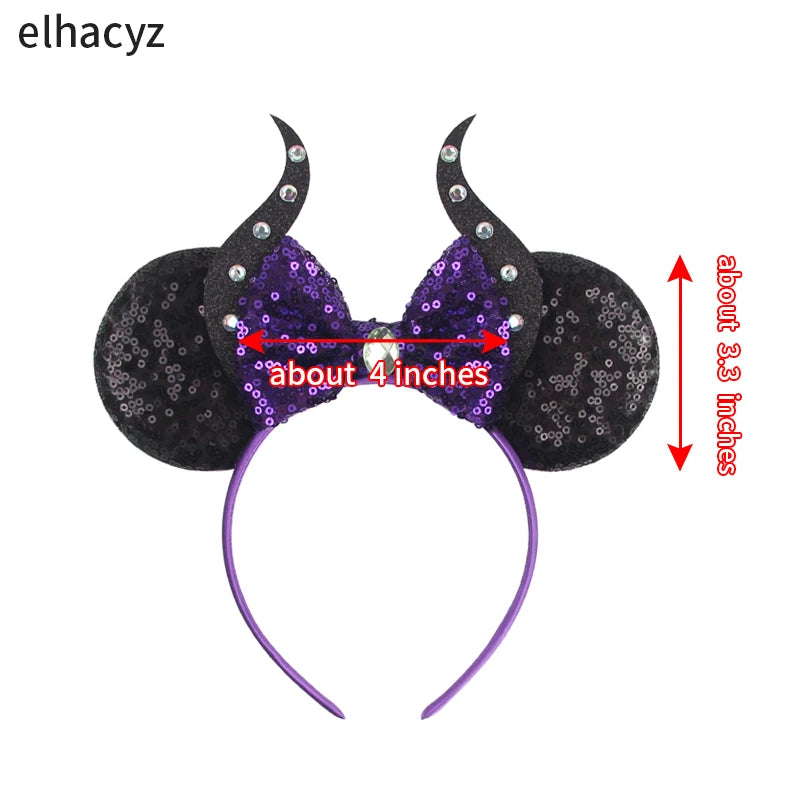 CowLost | disney-maleficent-headbands-kids-cosplay-horns-of-witch |9
