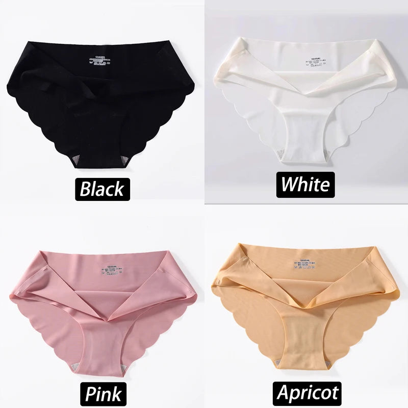 CowLost | activewear-pants-4pcs-seamless-silk-high-waist-briefs-for-women |32