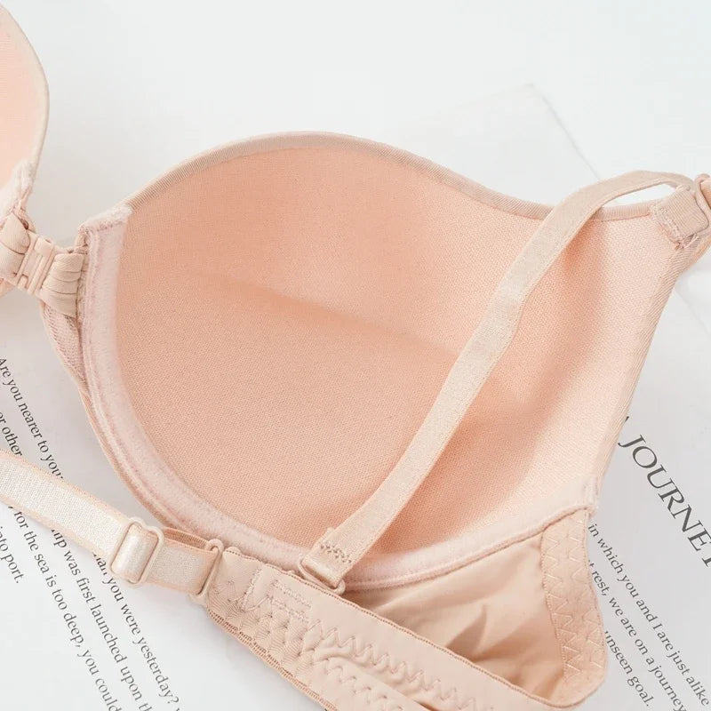 CowLost | sexy-push-up-bra-womens-front-buckle-bras-solid-seamless |11