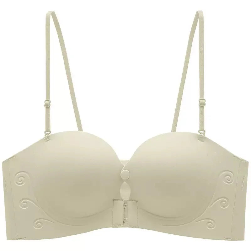 CowLost | product_id-front-buckle-strapless-non-slip-invisible-bra-for-small-breasts-gathered-seamless |10
