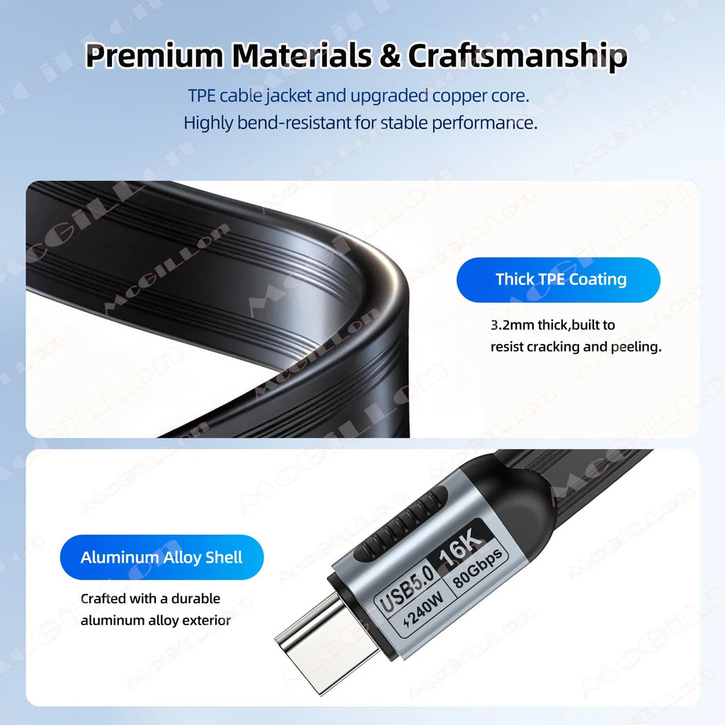 CowLost | product_id-pd240w-usb-5-0-type-c-to-type-c-cable-80gbps-thunderbolt-5-16k-60hz-fast-charging-for-iphone-17-pro-max-macbook |13