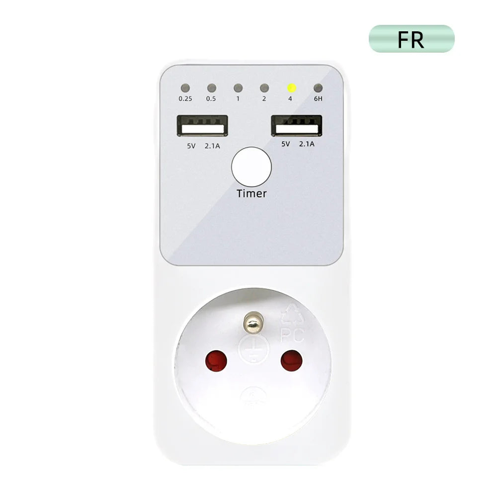 UD02 Digital Multifunction Timer Socket Surge Protector Power Saving Relay Switch EU US FR UK Plug
