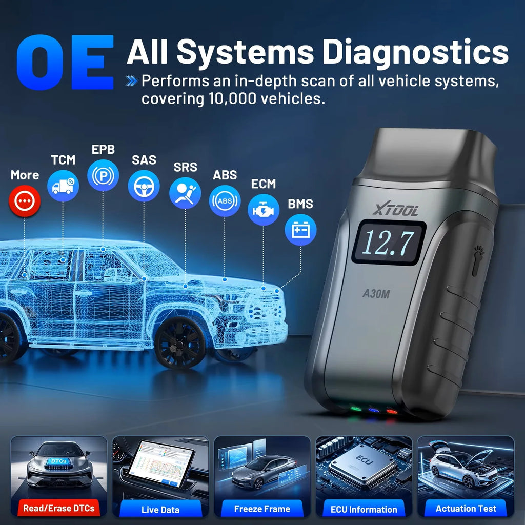 CowLost | xtool-anyscan-a30m-lifetime-free-update-all-system-car-diagnostic-tools-26-resets-bi-directional-canfd-auto-obd2-scanner |3