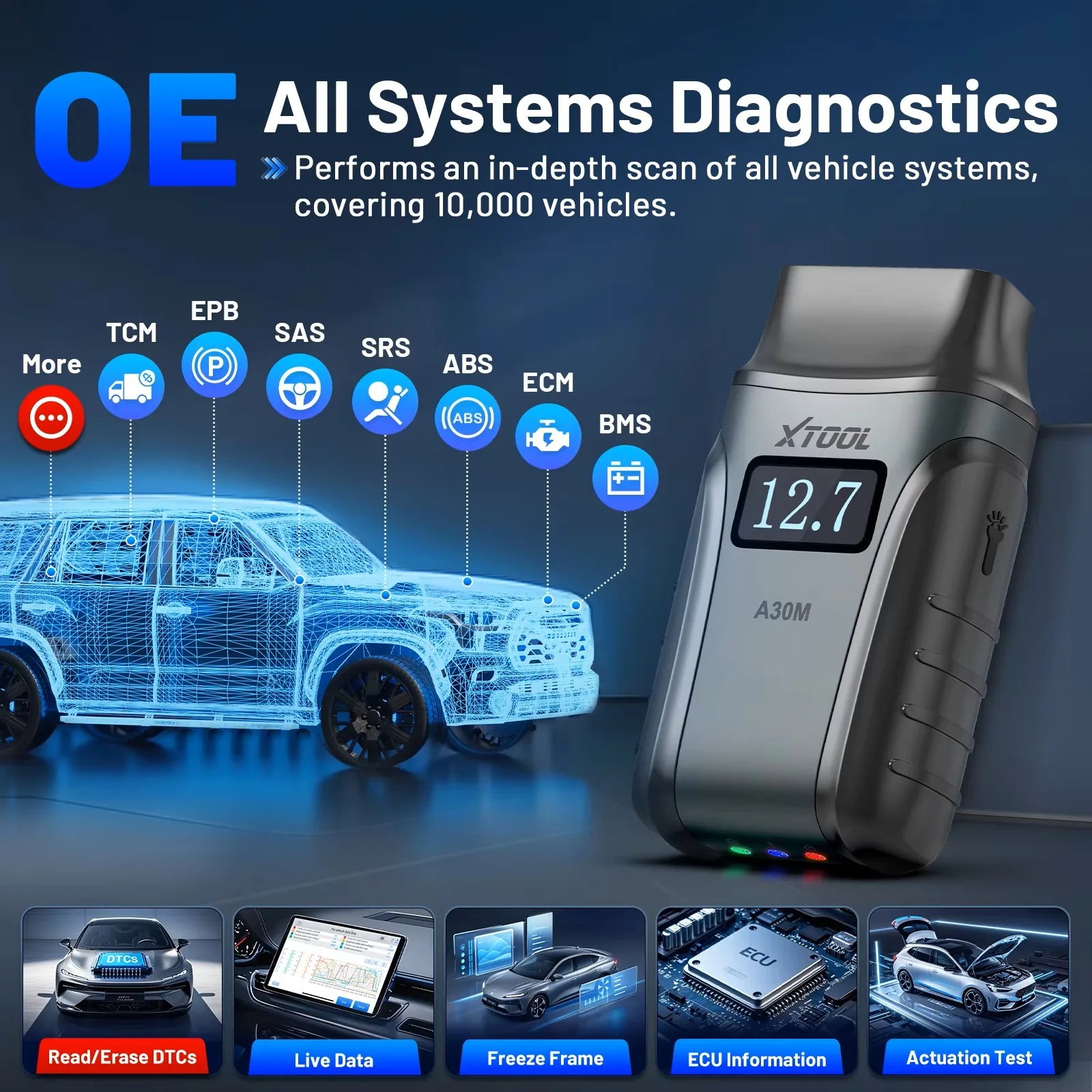 CowLost | xtool-anyscan-a30m-lifetime-free-update-all-system-car-diagnostic-tools-26-resets-bi-directional-canfd-auto-obd2-scanner |3