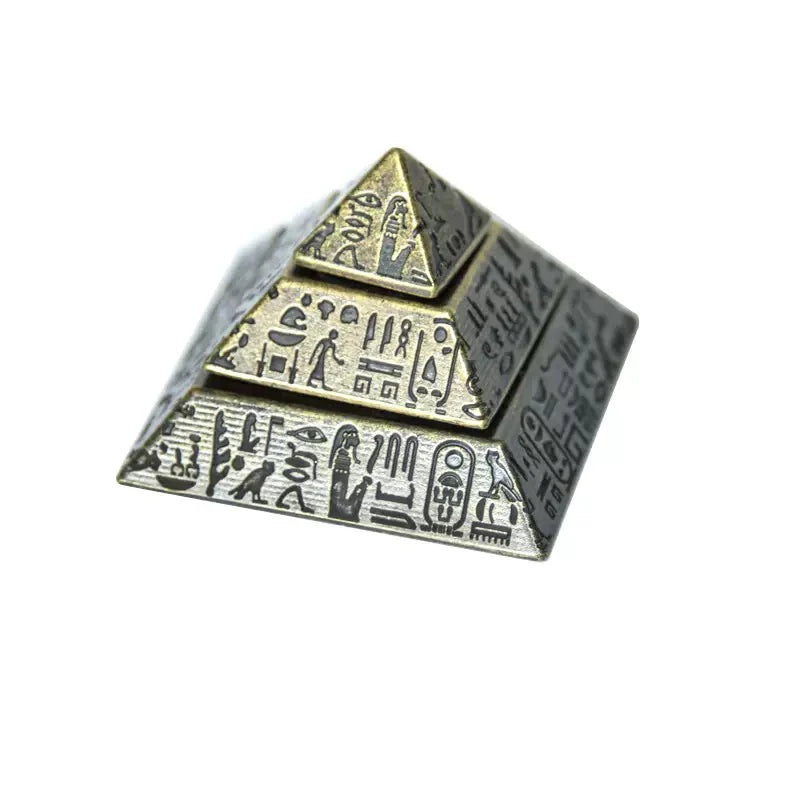 CowLost | pyramid-fingertip-gyroscope-desktop-toy-ancient-egyptian-metal-retro-anti-anxiety-fidget-spinner-for-kids-children-adutls-gifts |6