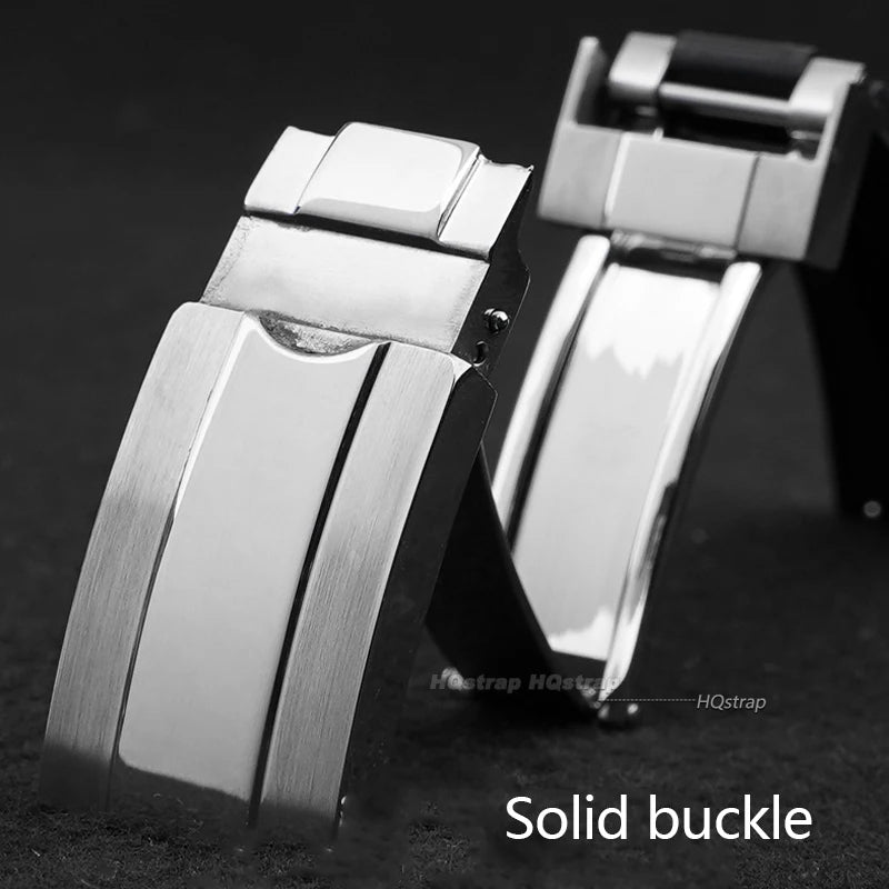 CowLost | bracelets-product_id-20mm-black-silicone-watchband-for-rolex-daytona-submariner-gmt-oyster-tpu-rubber-strap |3