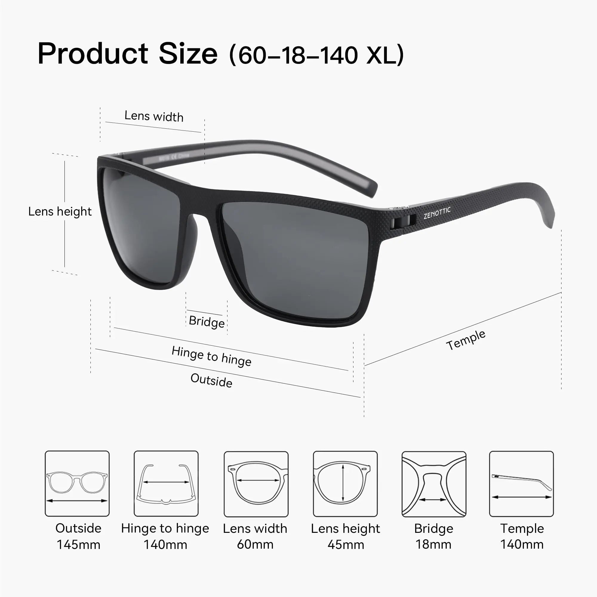 CowLost | zenottic-polarized-sunglasses-for-men-lightweight-tr90-frame-uv400-protection |6