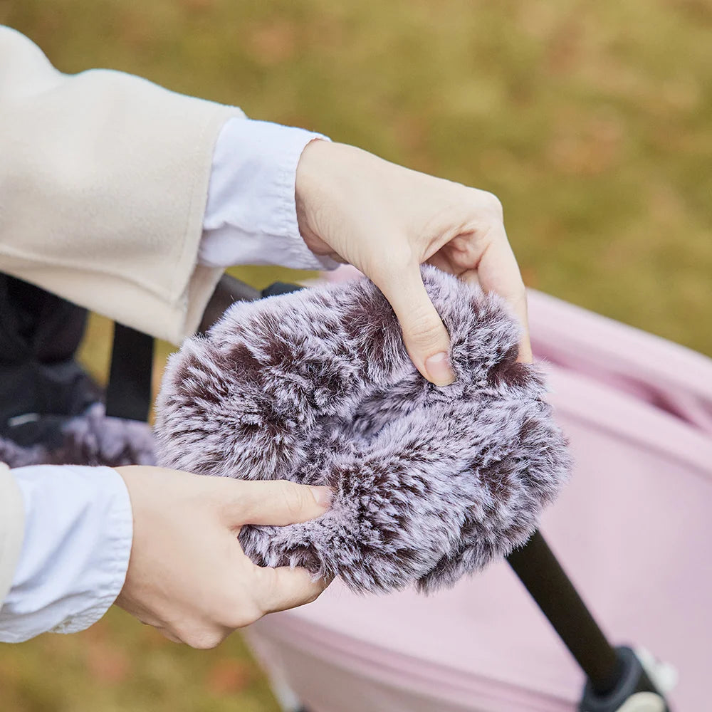 1 Pair Winter Warm Thicker Inner Fur Antifreeze Mittens For Outside