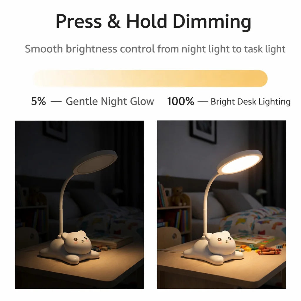 CowLost | cute-night-light-flexible-table-lamp-book-foldable-creative-cute-reading-study-cartoon-tabls-eye-protecting-desk |4