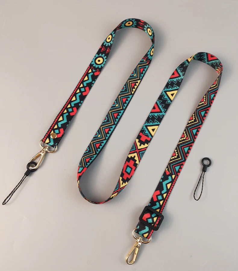 CowLost | uncategorized-adjustable-graffiti-pattern-long-crossbody-phone-lanyard |15