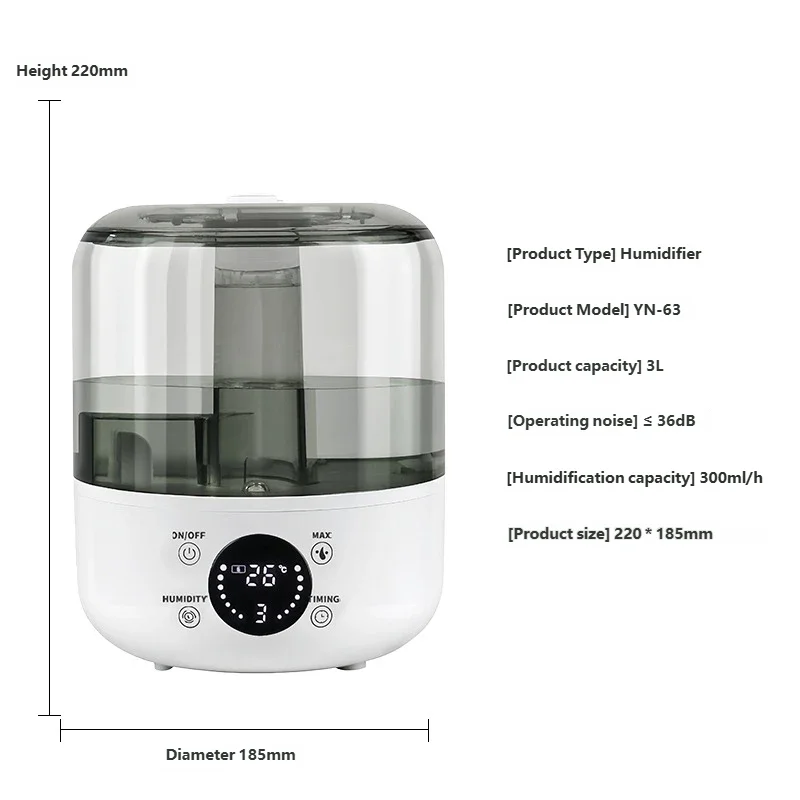 CowLost | product_id-homefish-ck2-silent-3l-air-humidifier-with-remote-control-and-timer |5