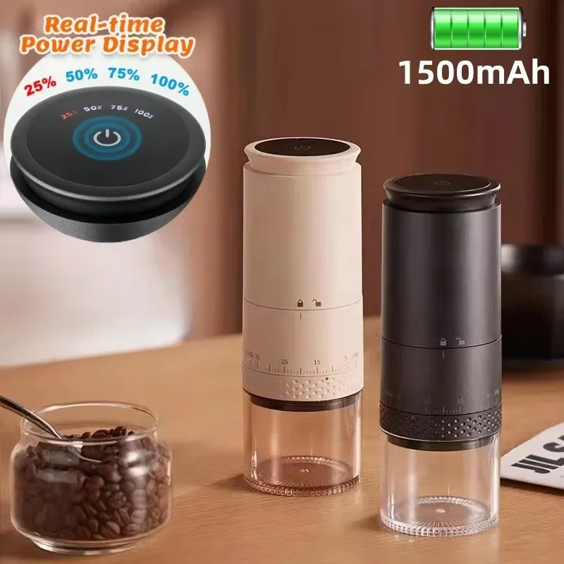 CowLost | product_id-homefish-1500mah-electric-type-c-rechargeable-coffee-burr-grinder-90g-capacity |1
