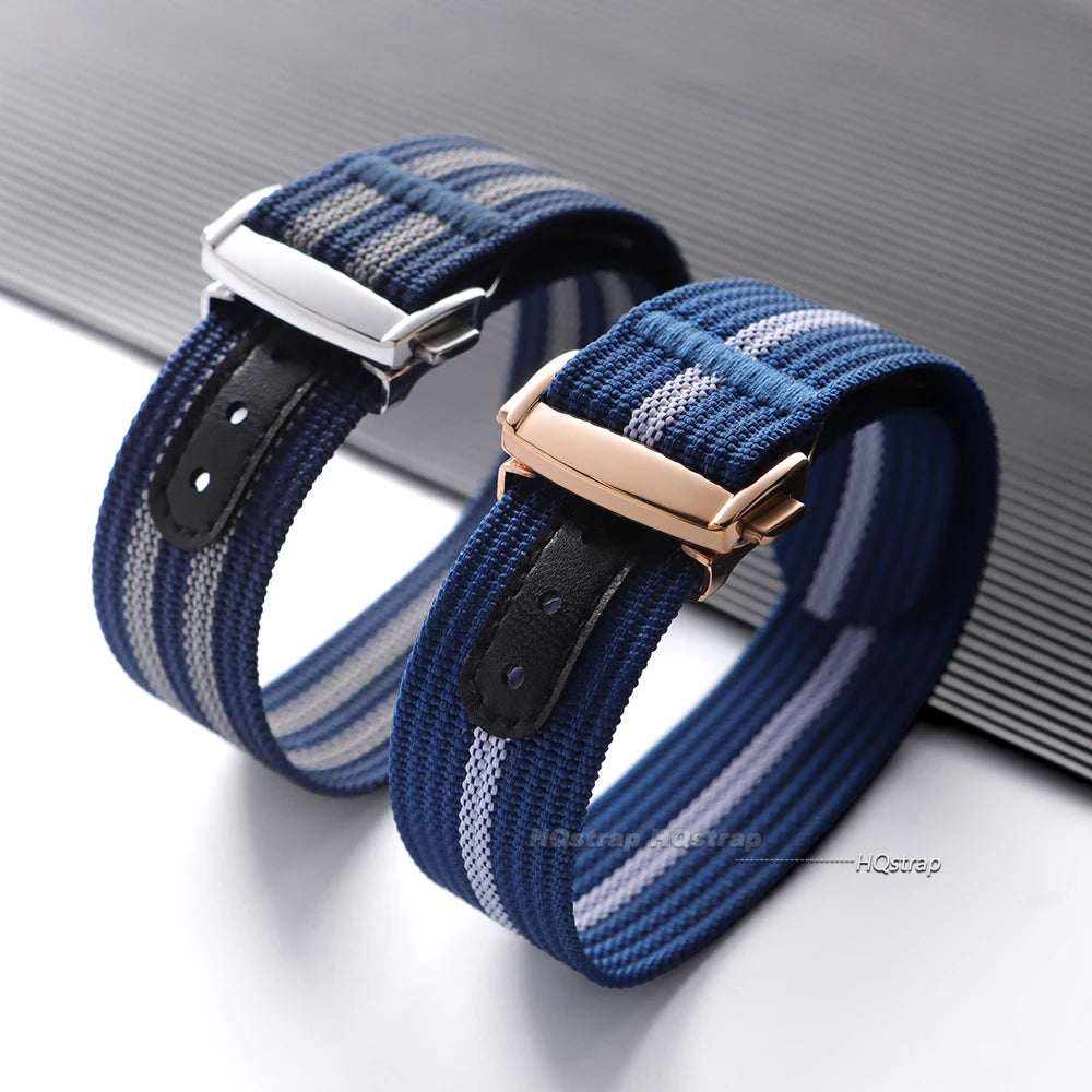 CowLost | watch-bands-product_id-ribbed-nylon-20mm-watch-strap-for-omega-swatch-moonswatch-with-stainless-steel-folding-buckle-unisex-sport-replacement-band |6