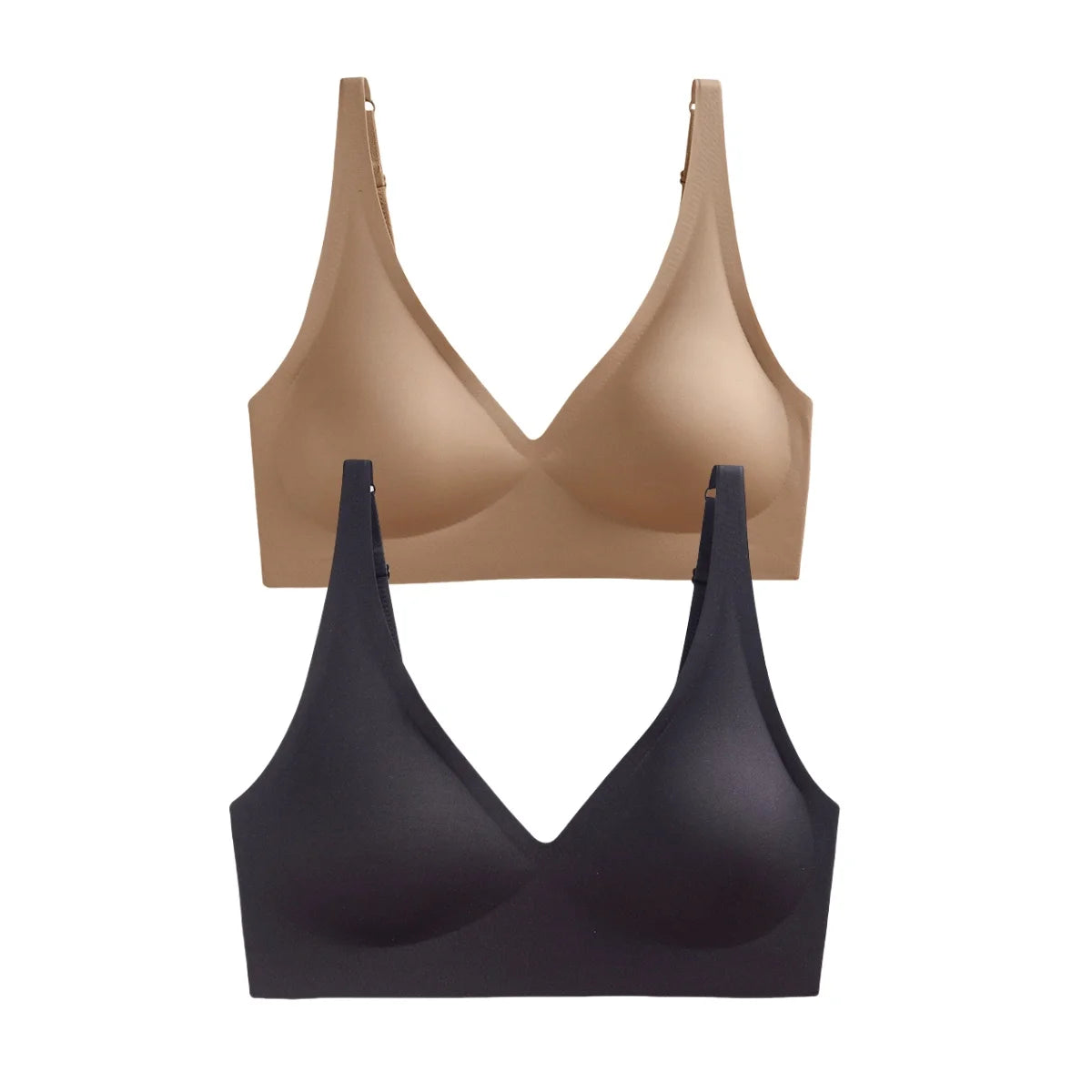 CowLost | product_id-2pcs-seamless-wireless-push-up-bras-soft-padded-deep-v-bralettes-s-3xl |23