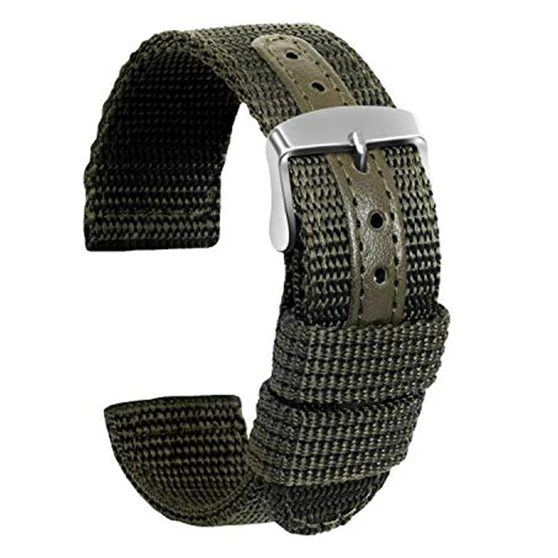 Universal Nylon Braided Replacement Watchband for Seiko & Rolex Men Women