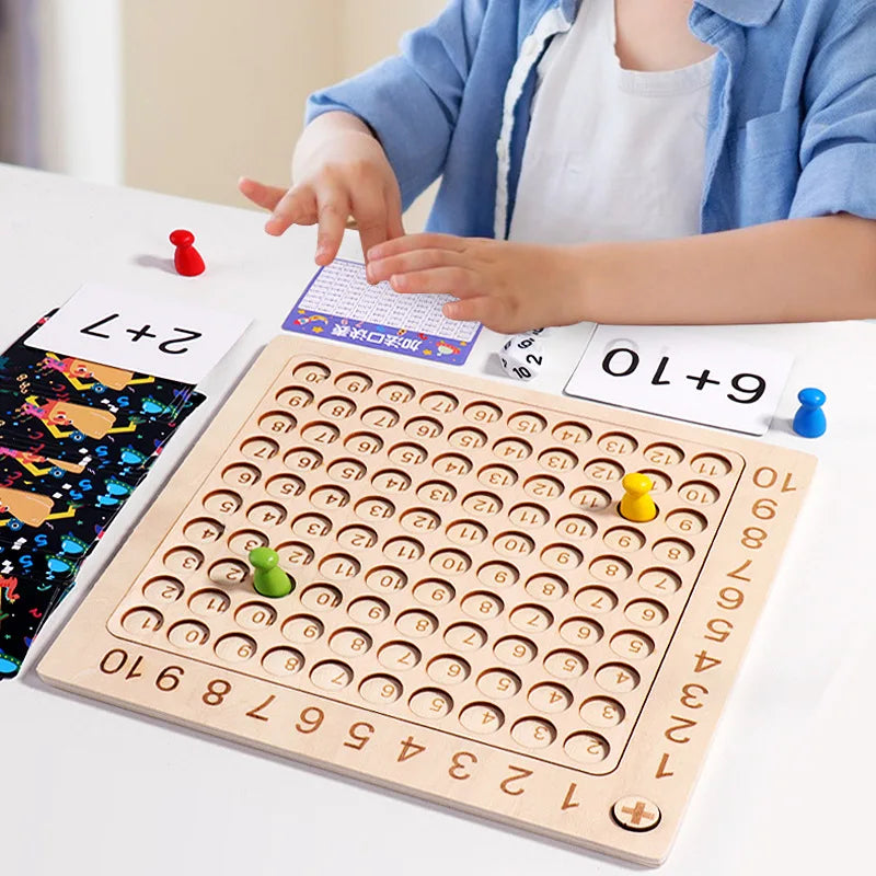 CowLost | fencing-barriers-montessori-kids-99-multiplication-board-game-educational-math-toy |1