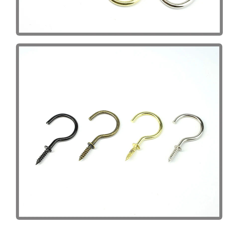 CowLost | nindejin-66pcs-heavy-duty-screw-hooks-kit-carbon-steel |14