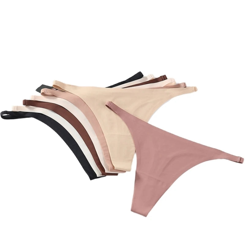 CowLost | product_id-no-trace-ice-silk-womens-g-string-thong-panties-s-l-invisible-comfort |9