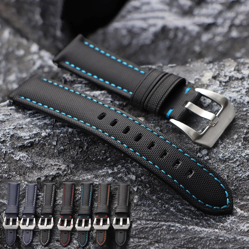 CowLost | bracelets-product_id-premium-sailcloth-canvas-nylon-leather-watch-strap-for-panerai-seiko-20-26mm-men |1