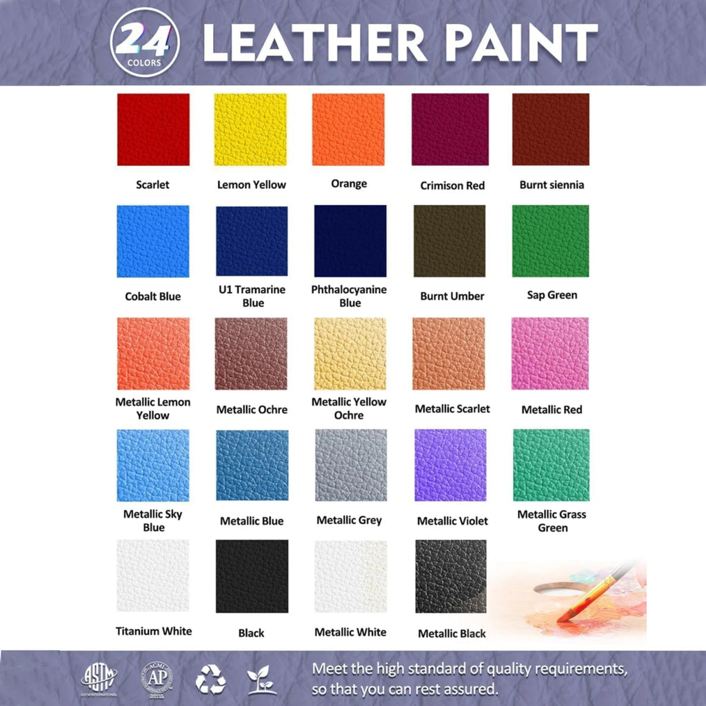 CowLost | paintings-product_id-acrylic-leather-paint-for-shoes-bags-jackets-12-24-36-colors-12ml |7