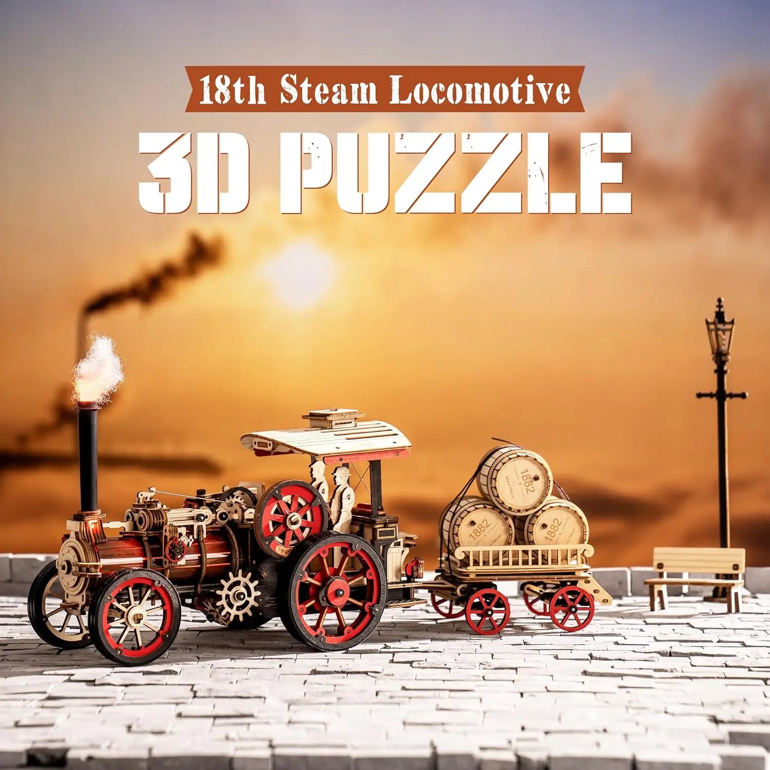 CowLost | fencing-barriers-robotime-rokr-3d-wooden-steam-locomotive-model-kit-1-28-scale-puzzle |2