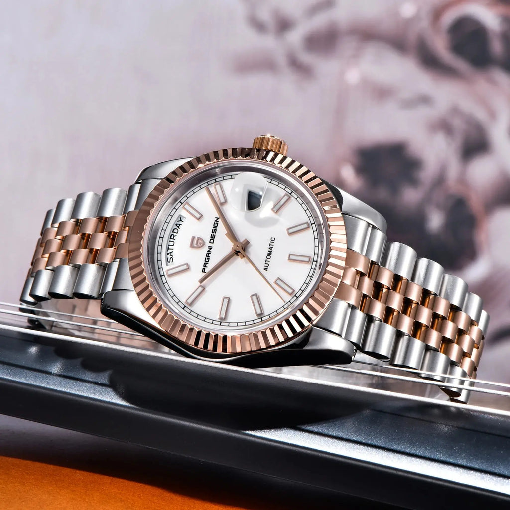 CowLost | pagani-design-2025-new-enamel-dial-dd36-luxury-silver-gold-automatic-watch |4