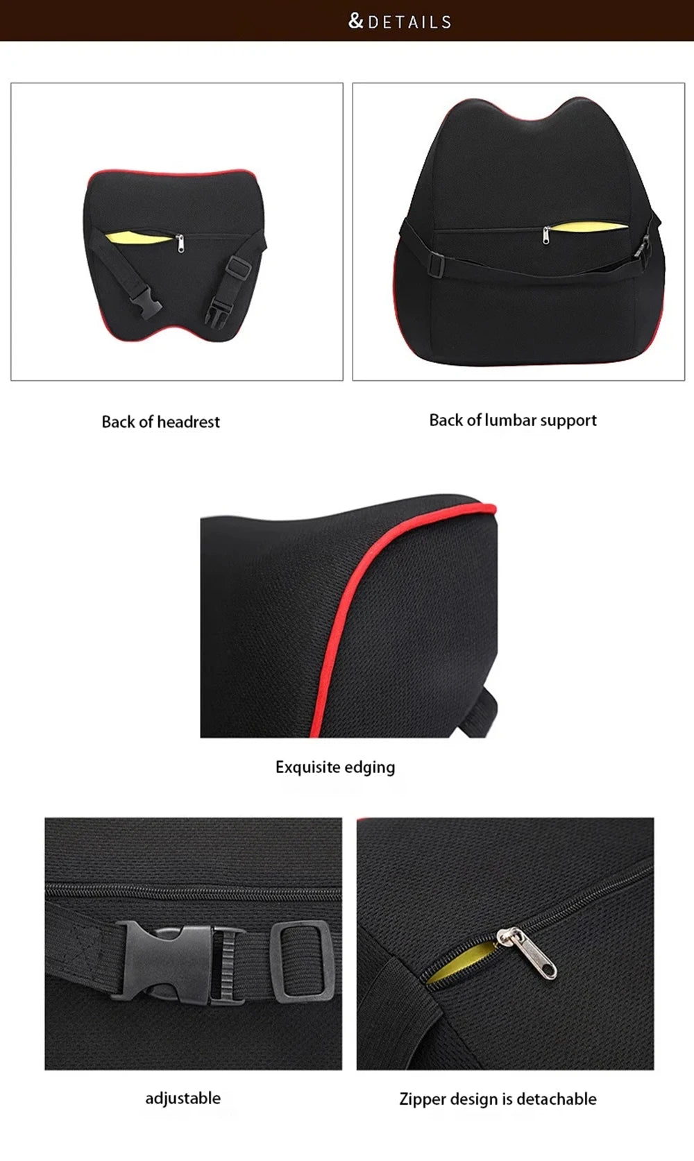 CowLost | memory-product_id-universal-memory-foam-car-headrest-neck-support-pillow-breathable-cushion |10