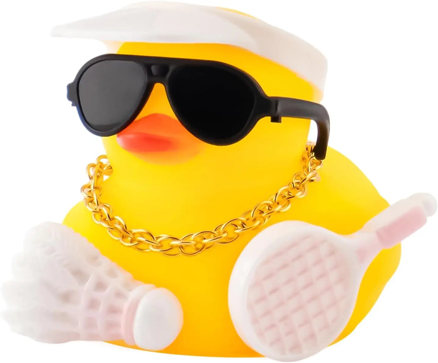 CowLost | product_id-rubber-duck-car-dashboard-ornament-with-badminton-car-accessory |11