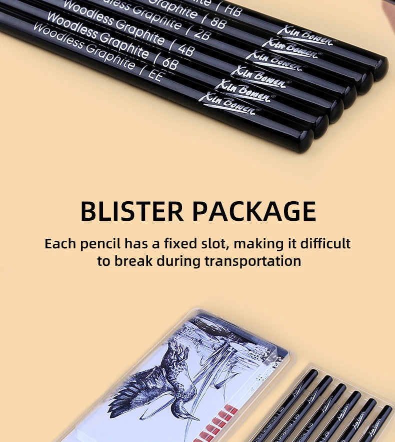 CowLost | wood-free-graphite-sketching-carbon-pencil-set |14