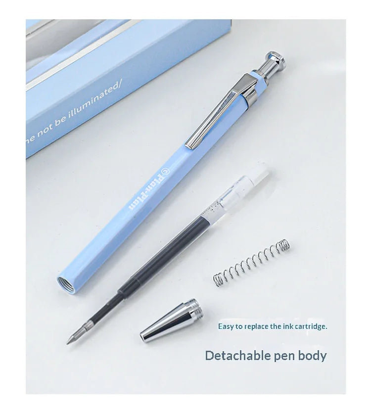 CowLost | product_id-planwith-hexagonal-metal-gel-pen-0-5mm-black-ink-retractable-anti-roll-comfortable-grip |18